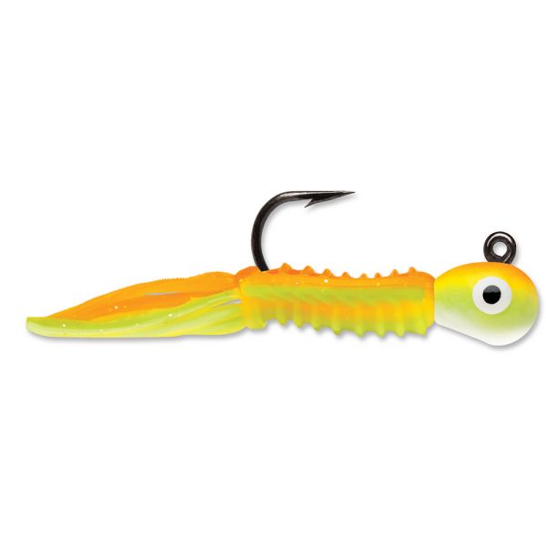 VMC TWDJ Tungsten Wingding Jig - 1/16oz - Orange Chartreuse Glow