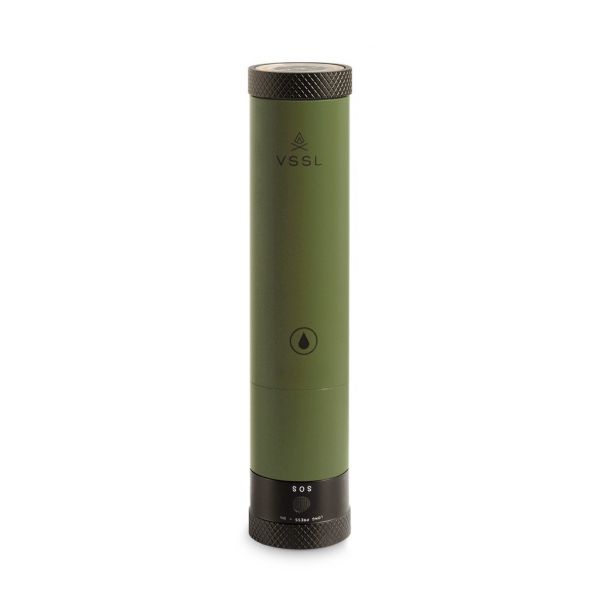 VSSL Flask with LED Lantern - Green