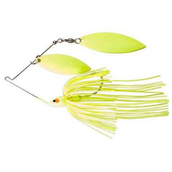 War Eagle Dual Willow Leaf Spinnerbait - 1/2oz Painted Chartreuse