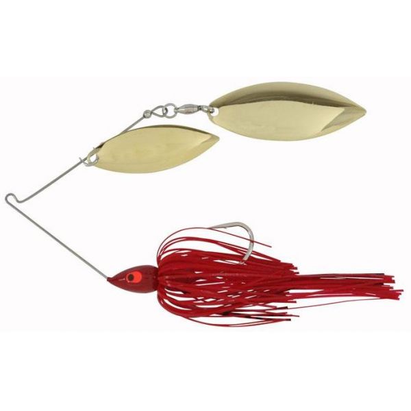 War Eagle Dual Willow Leaf Spinnerbait - 1/2oz Painted Red