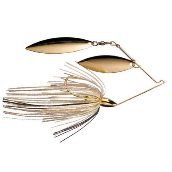 War Eagle Dual Willow Leaf Spinnerbait - 1/4oz Gold Gold Shiner