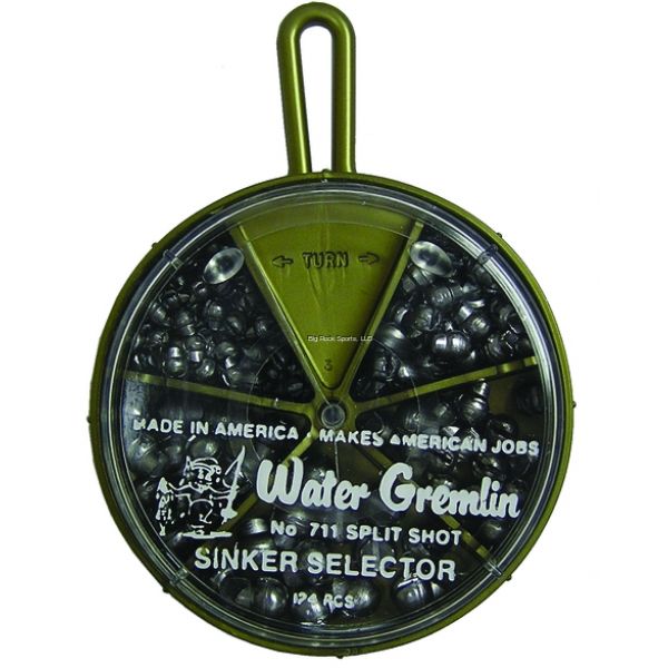 Water Gremlin 711 Removable Split Shot Selector 124pc