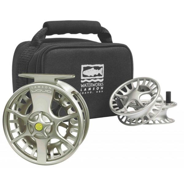 Waterworks Lamson Liquid -3+ Fly Fishing Reel and Spool - 3pk - Vapor