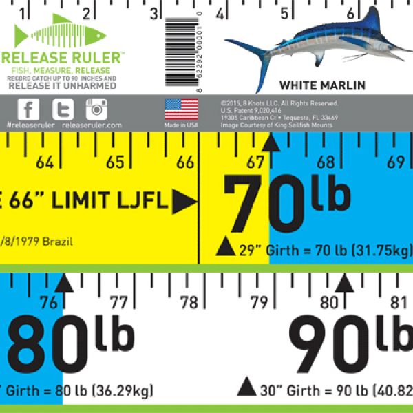 White Marlin Release Ruler