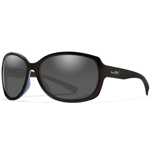 Wiley X WX Mystique Sunglasses - Gloss Black Frame/Grey Lens