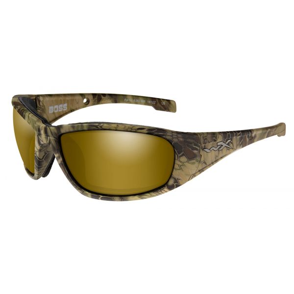 Wiley X Boss Sunglasses - Gold Mirror Kryptek/Highlander