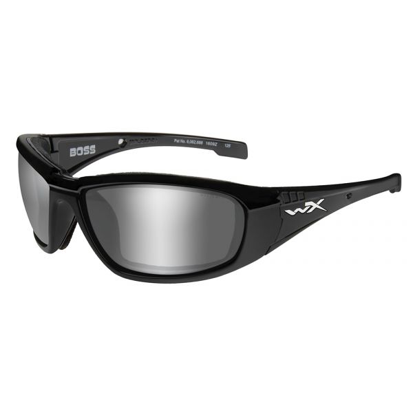 Wiley X Boss Sunglasses - Silver Flash/Grey