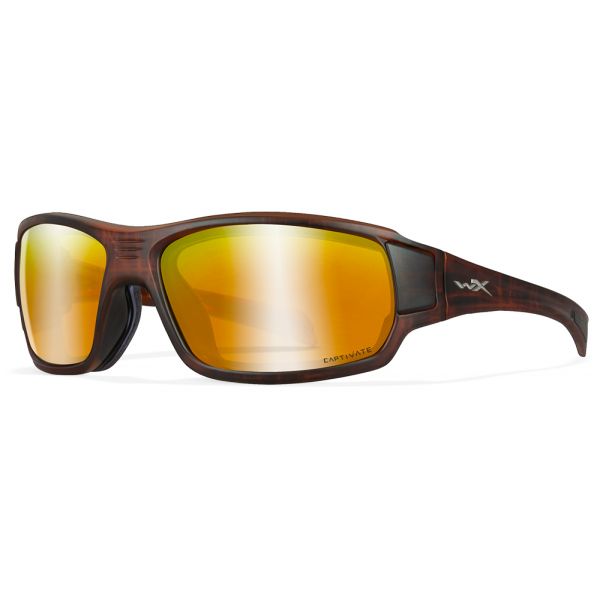 Wiley WX Breach Sunglasses - Bronze Mirror Lens/Matte Hickory Brown Frame