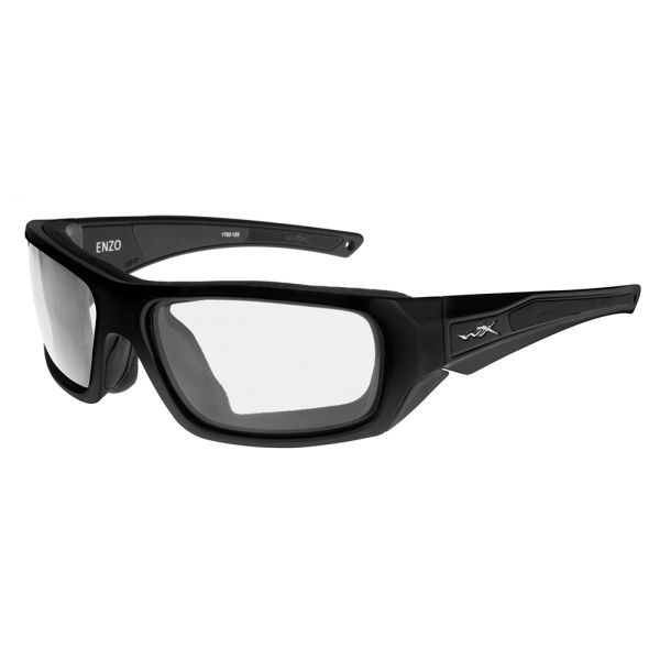 Wiley X Enzo Sunglasses - Gloss Black/Clear