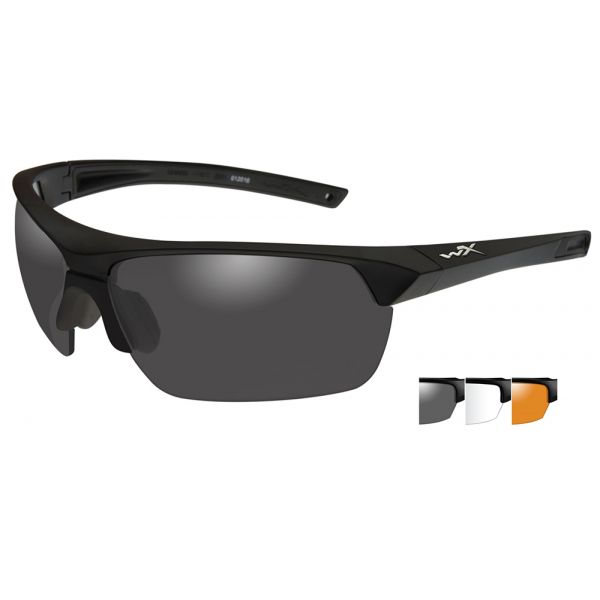 Wiley X Guard Sunglasses - Matte Black/Smoke Grey/Clear/Rust