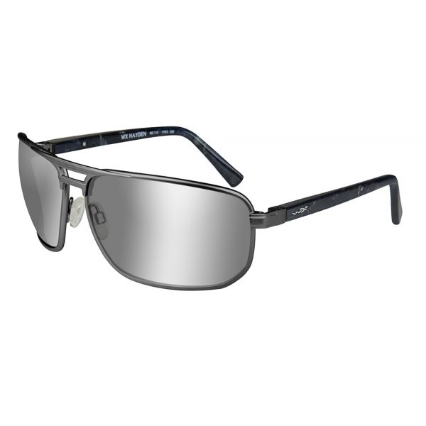 Wiley X Hayden Sunglasses - Grey/Polarized Silver Flash