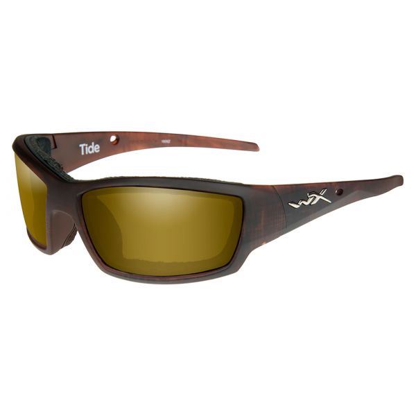 Wiley X Tide Sunglasses - Gold Mirror/Matte Brown