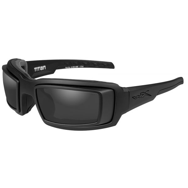 Wiley X Titan Sunglasses - Matte Black Frame w/RX rim/Smoke Grey