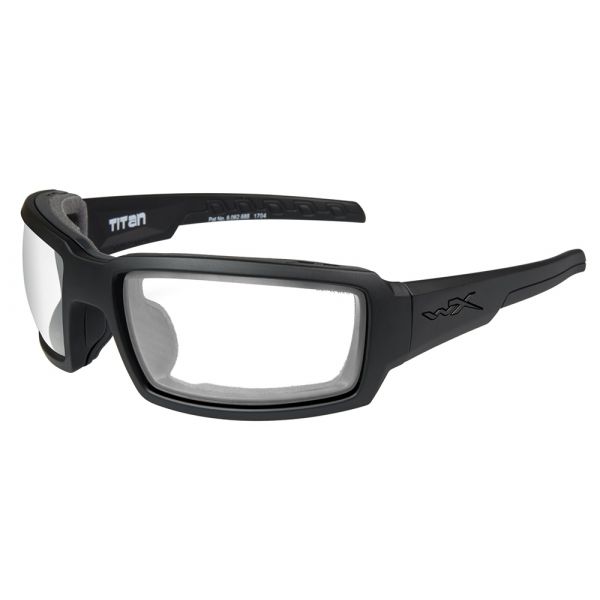 Wiley X Titan Sunglasses - Matte Black/Clear