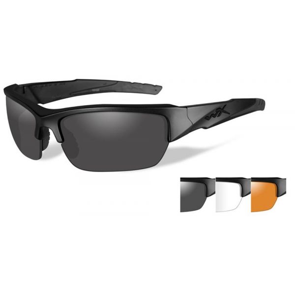 Wiley X Valor Sunglasses - Matte Black/Smoke Grey/Clear/Rust