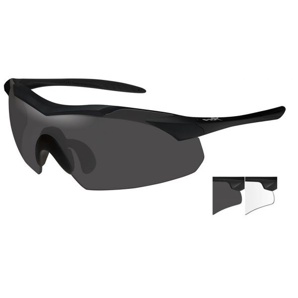 Wiley X Vapor Sunglasses - Matte Black/Smoke Grey/Clear