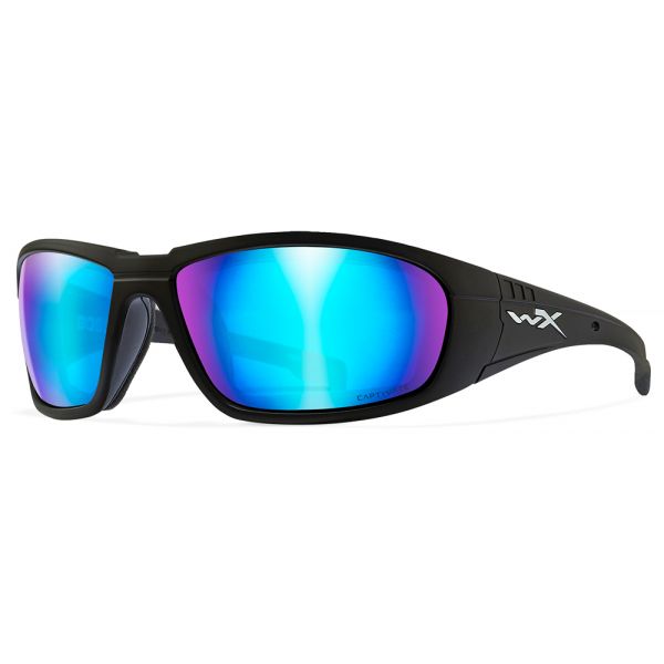 Wiley WX Boss Sunglasses - Blue Mirror Lens/Matte Black Frame