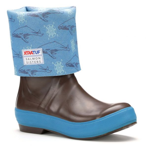 Xtratuf Salmon Sisters Legacy Boot - 15in Whale Print - 5