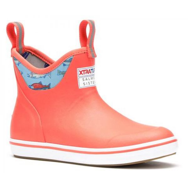 Xtratuf Women's Ankle Deck Boot - Salmon Sisters Coral