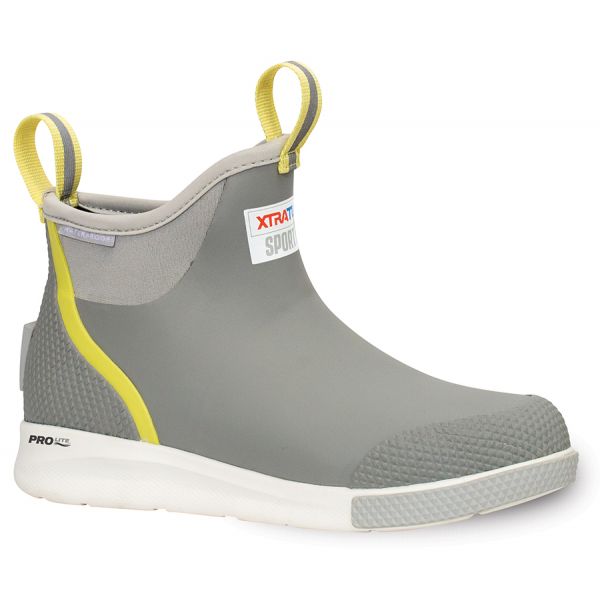 Xtratuf Women's Ankle Deck Sport Boot - Gray/Yellow - 10