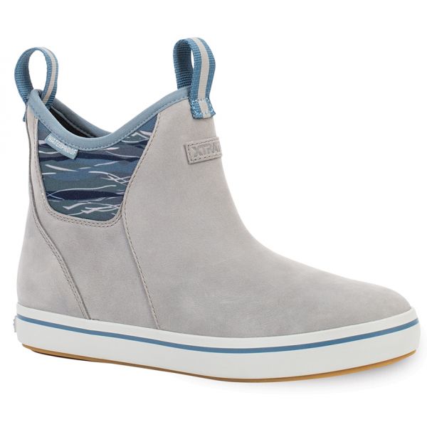 Xtratuf Women's Leather Ankle Deck Boot - Gray Dolphin - 5