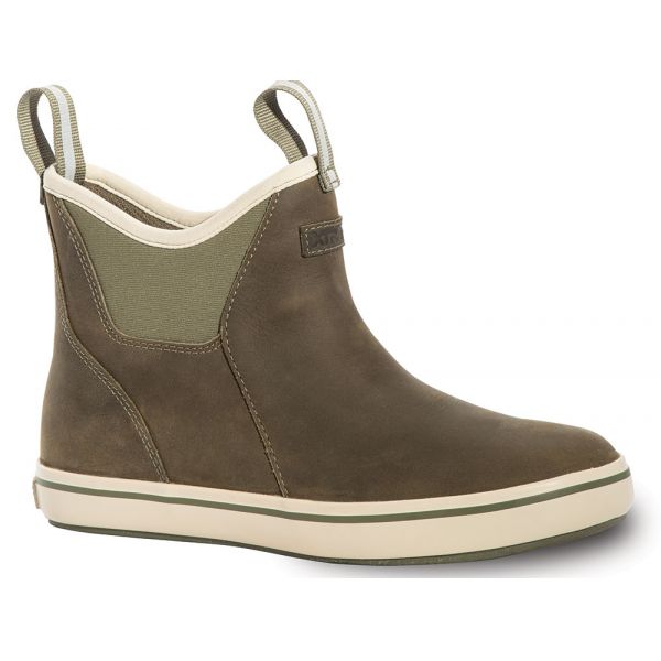 Xtratuf Women's Leather Ankle Deck Boot - Green - 5