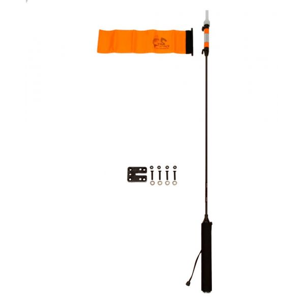 YakAttack VISIPole II - GearTrac Ready - Includes Flag & Mighty Mount