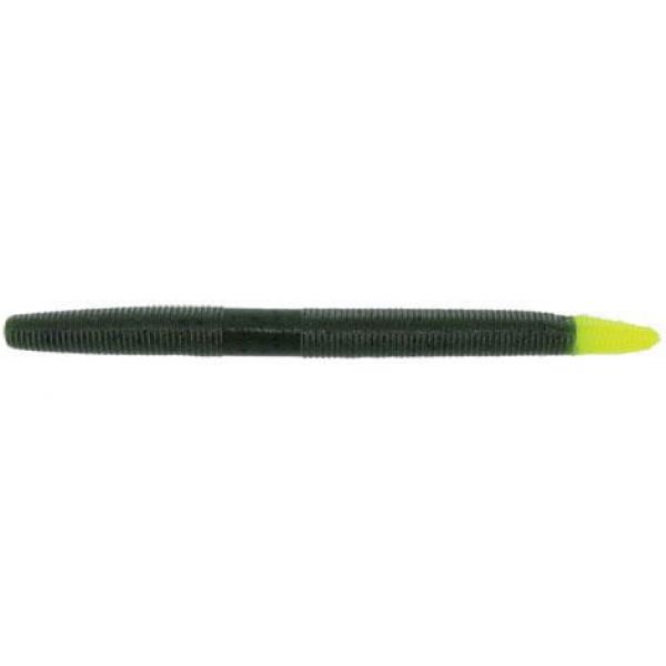 Yamamoto 5in Senko Lure 542 Watermelon Black Flake/Chartreuse Tip