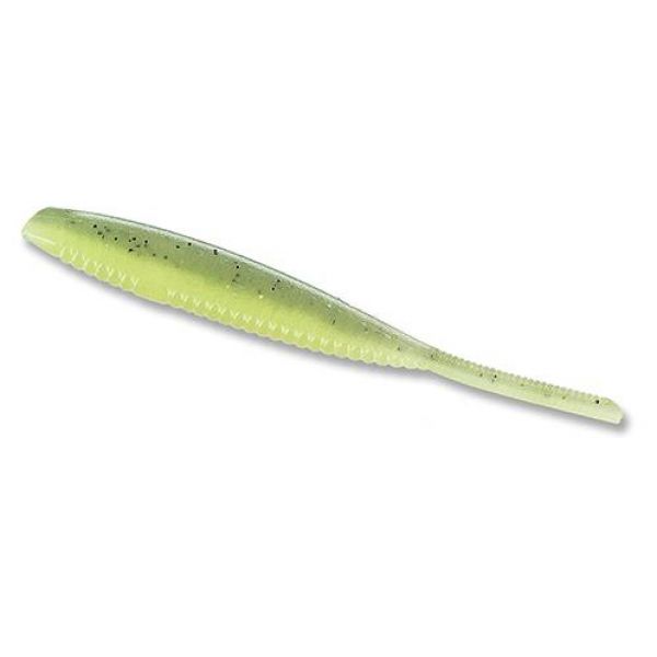 Yamamoto Shad Shape Worm - Baby Bass/Holo Clear