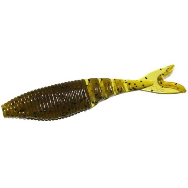 Yamamoto Zako Swimbait - 4in Green Pumpkin/Black Flake