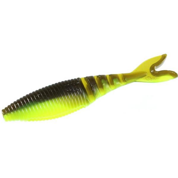 Yamamoto Zako Swimbait - 4in Green Pumpkin/White Laminate