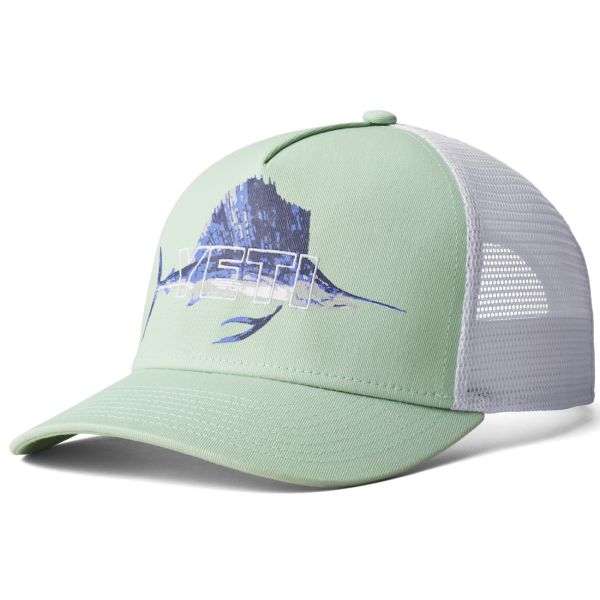 Yeti Sailfish Badge Trucker Hat - Ice Blue