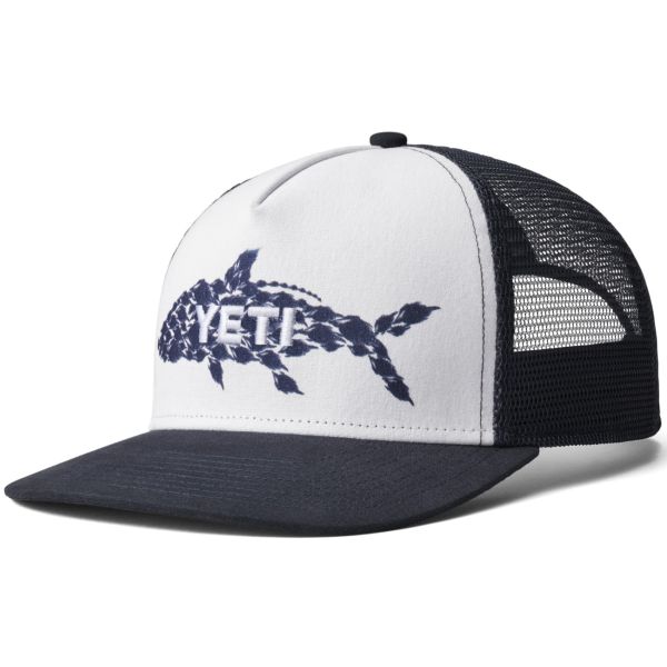 Yeti Tarpon Flies Trucker Hat - Navy/White