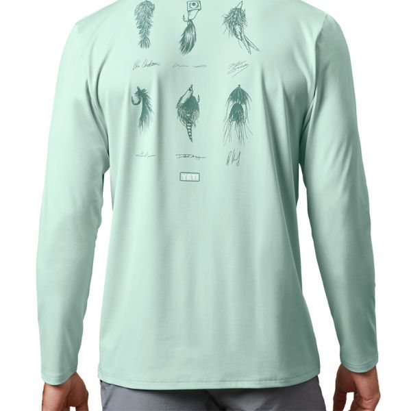 YETI Ambassador Flies Long Sleeve Sunshirt - Ice Mint - Large