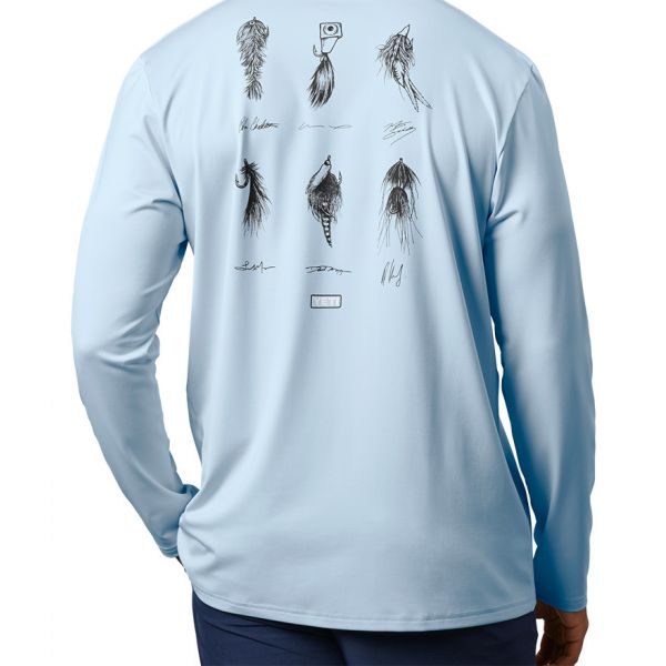 YETI Ambassador Flies Long Sleeve Sunshirt - Light Blue - Large