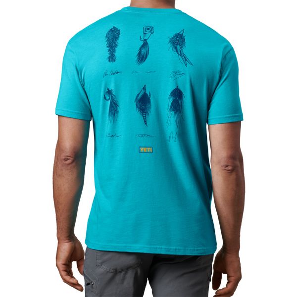 YETI Ambassador Flies Short Sleeve T-Shirt - Teal - 2X-Large