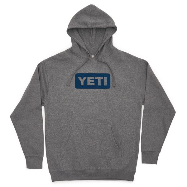 YETI Badge Logo Hoodie - Gray -L