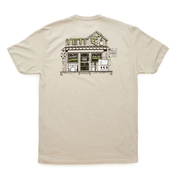 YETI Bait Shop Short Sleeve T-Shirt - Tan - 2XL