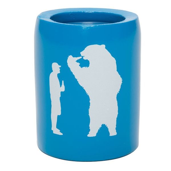 YETI Beer with Bear Can Insulator - Bahama Blue