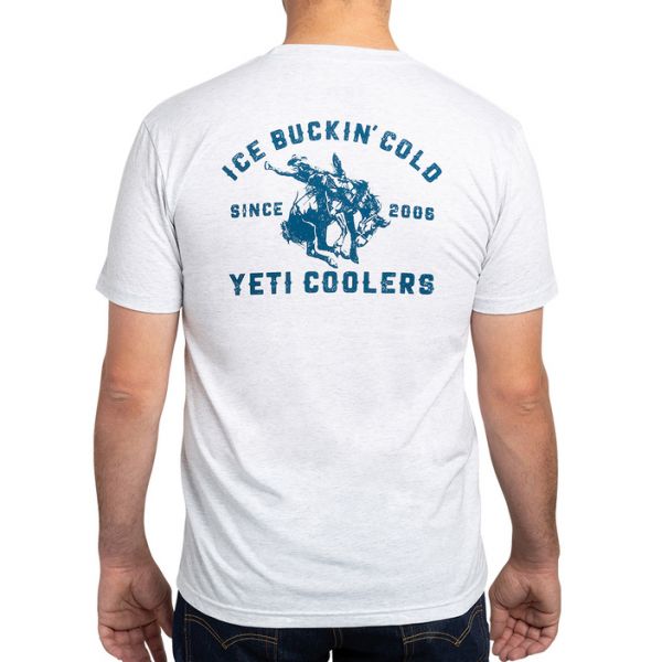 YETI Buckin Cold Short Sleeve T-Shirt - White - 2X-Large