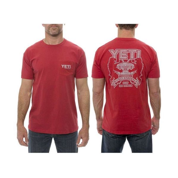 YETI Coat of Arms Short Sleeve Pocket T-Shirt