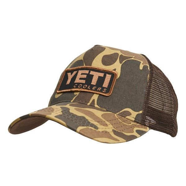 Yeti Custom Camo Hat with Patch | TackleDirect