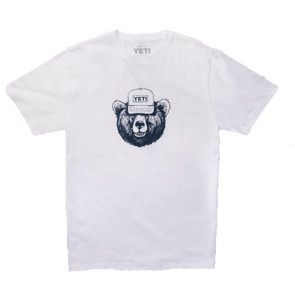 YETI  Den Dweller Short Sleeve T-Shirt White/Navy