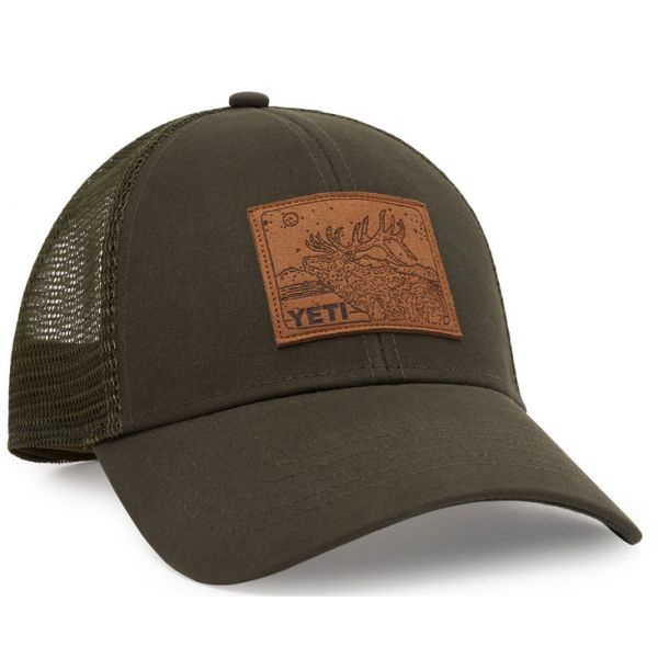 YETI Elk Leather Patch Trucker Hat