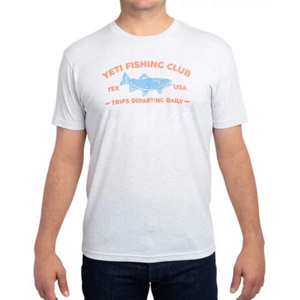 YETI Fishing Club Short Sleeve T-Shirt - White - Medium