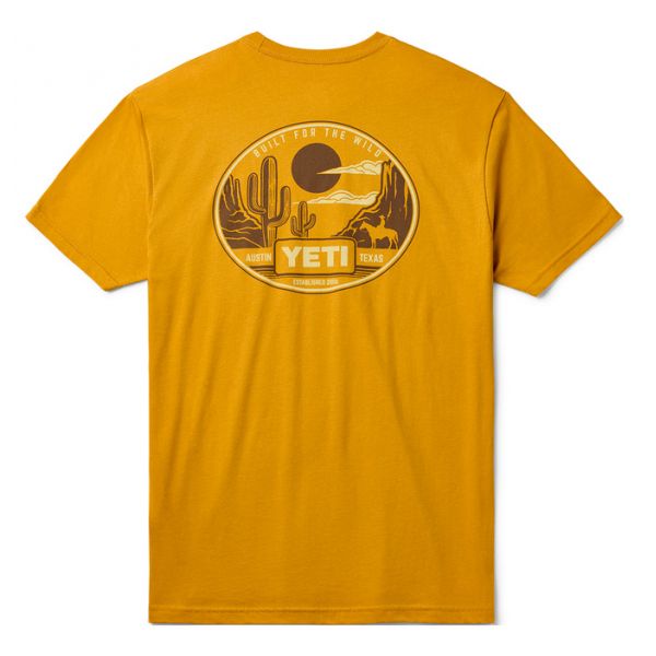 YETI Horse Canyon Short Sleeve T-Shirt - Antique Gold - 2X-Large