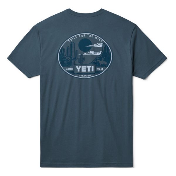 YETI Horse Canyon Short Sleeve T-Shirt - Indigo