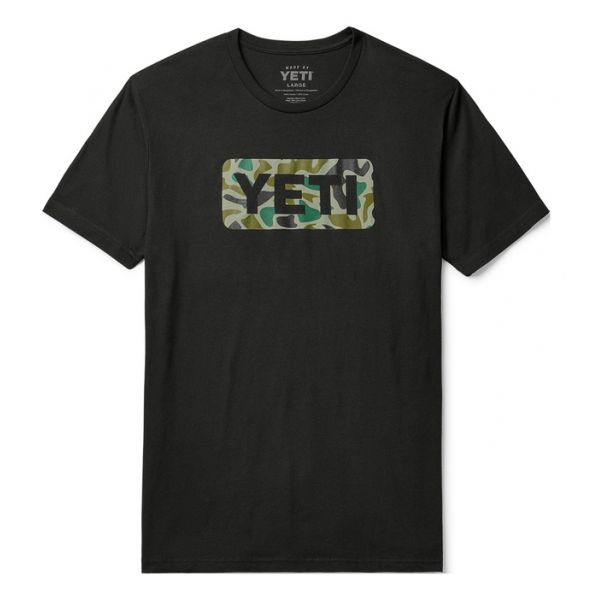 YETI Logo Badge Duck Camo Short Sleeve T-Shirts