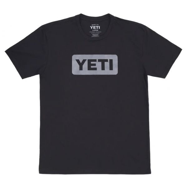 YETI Logo Badge Short Sleeve T-Shirt - Black/Gray - 2X-Large