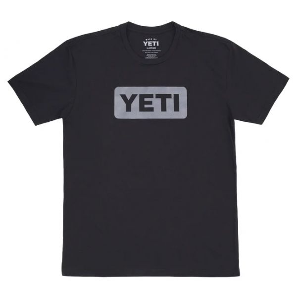 YETI Logo Badge Short Sleeve T-Shirt - Black/Gray